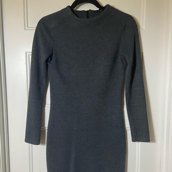 Dress mini gray Zara - Picture 3 of 3